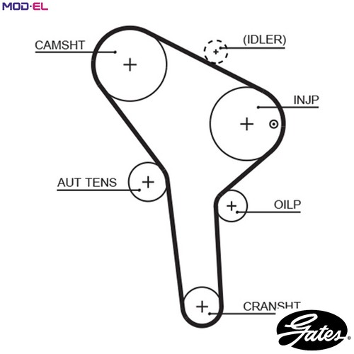 Timing belt 5564xs for skoda - belt,